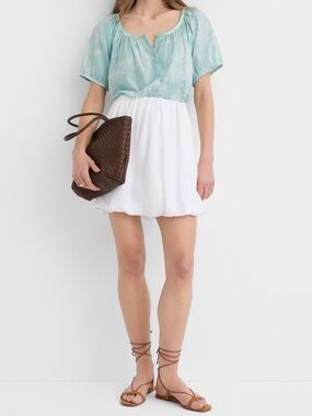 NWT LOFT White Bubble Mini Skirt